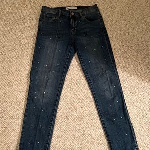 Gap studded  girlfriend jean size 26